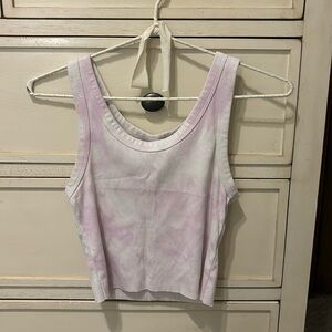 Tie Dye purple tank top